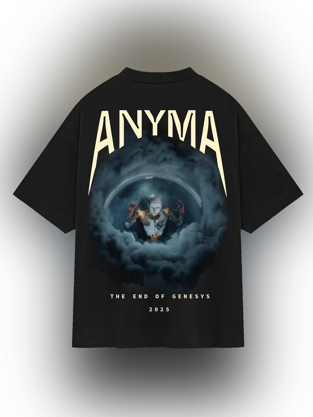 Mens Anyma Sphere Eva EDM End Of Genesis 2025 Concert Tee T-Shirt -Black Size XL